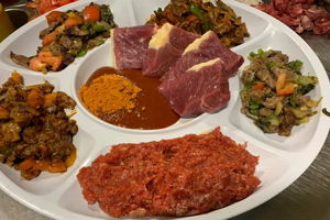 Nazret Ethiopian restaurant menu