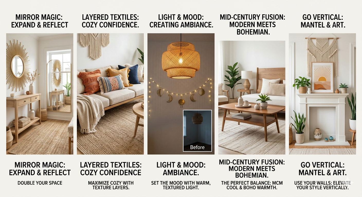 5 Small Boho Living Room Transformation Magic Tricks