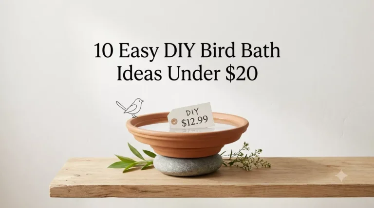 10 Easy DIY Bird Bath Ideas Under $20