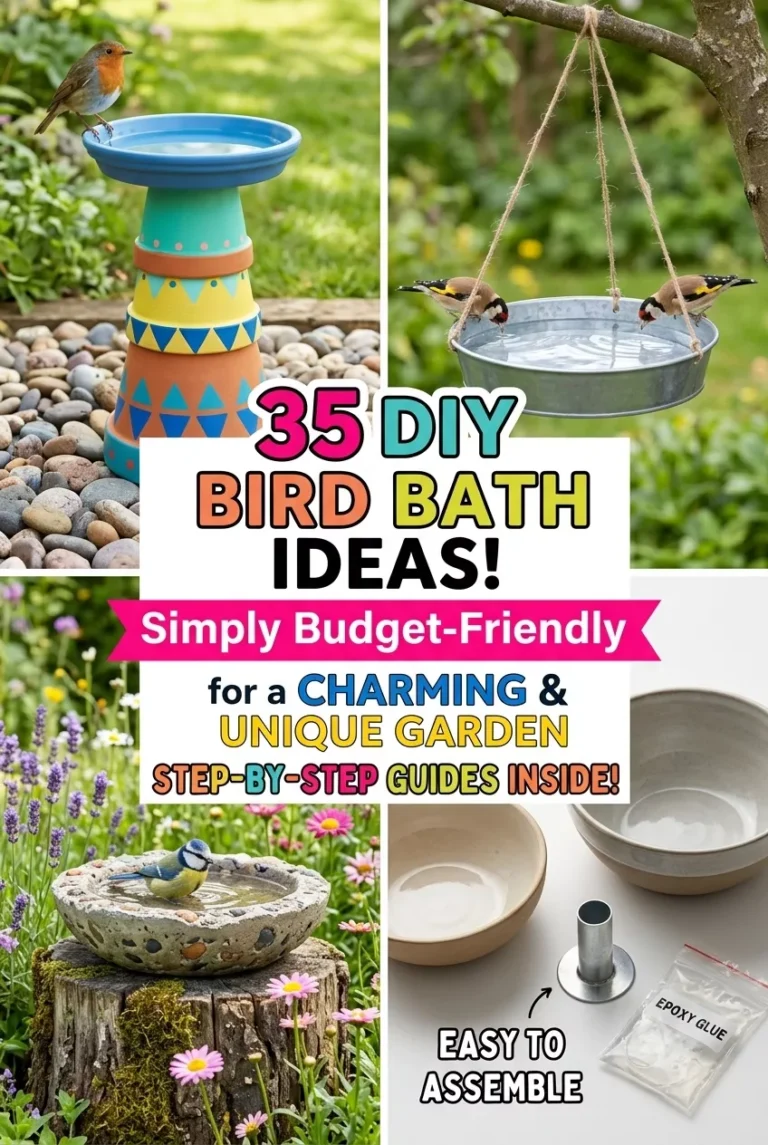 Rustic DIY Bird Baths: Transform Your Garden Into a Charming Sanctuary